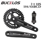 Коленчатая звезда для горного велосипеда BUCKLOS 2*10S 104BCD 64BCD, велосипедная звезда 26T 38T, коленчатая звезда из алюминиевого сплава 170 мм, деталь для велосипеда BB