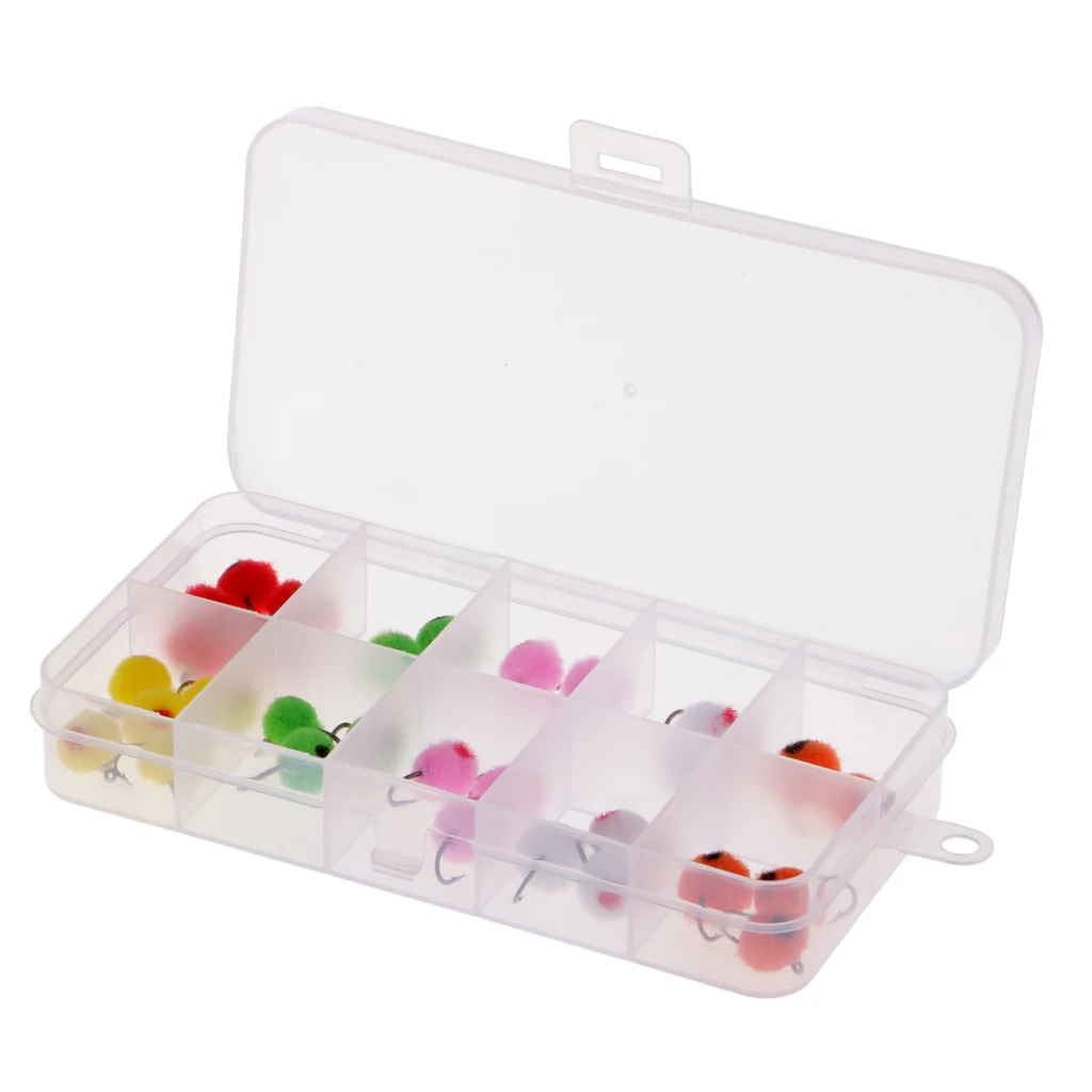 36 шт лососевые яйца мухи для рыбной ловли приманки Замена снасти