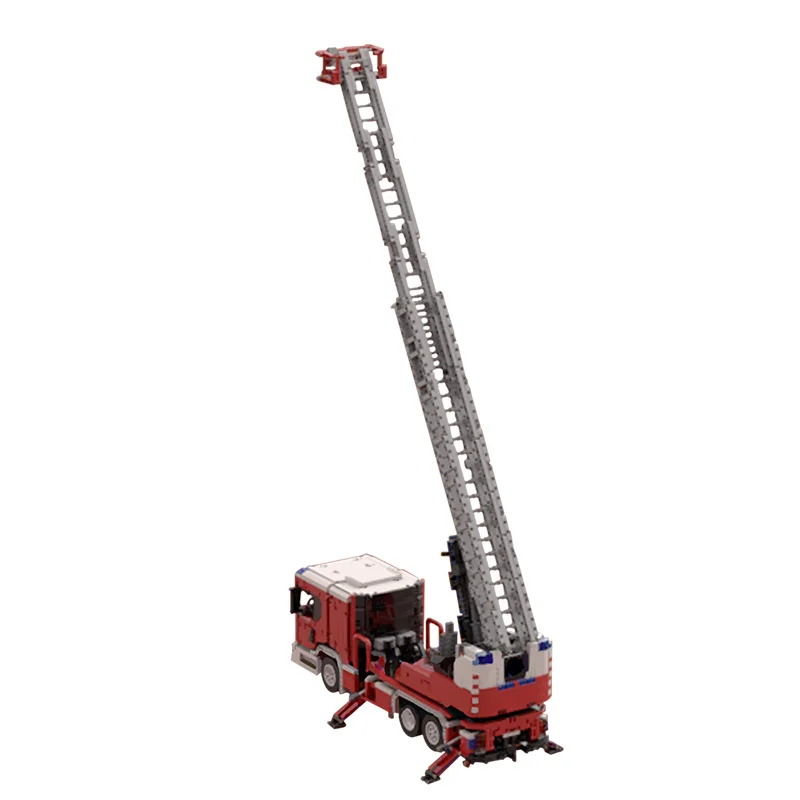 

NEW PF Fire Truck L Fire Engine Bricks With Turntable Ladder Full RC Building Block Model Educational Toy Children Gift 4517pcs