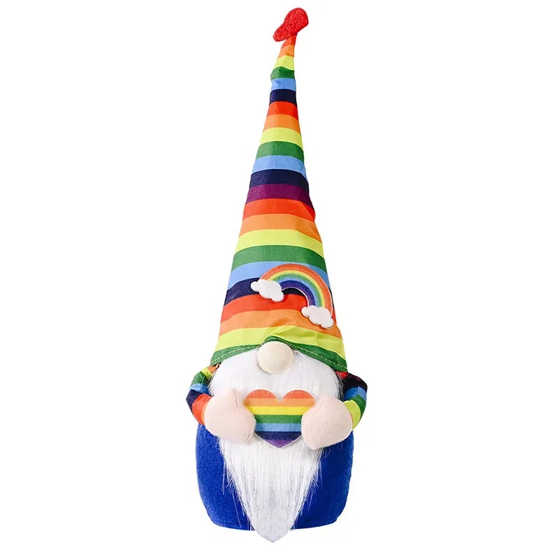 

Colorful Top Hat Dwarf Doll With Love Cute Faceless Doll Festival Present For Christmas Thanksgiving Day