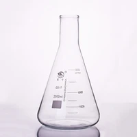 conical flasknarrow neck with graduationscapacity 2000mlerlenmeyer flask with normal neck