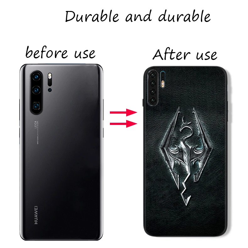 Чехол для телефона с логотипом Skyrim черный чехол из ТПУ Huawei P Smart Plus 2018 2019 Z Y6 Y7 Y9 Prime