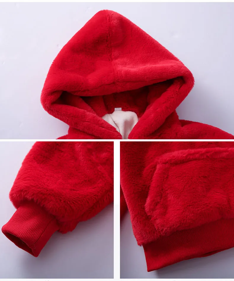 Новые зимние модные толстовки с капюшоном для девочек хлопковые теплые детские