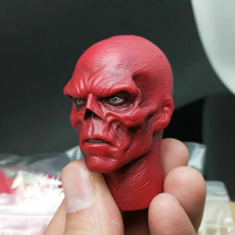 

1/6 Scale Johann Shmidt Skull Head Sculpt Model Movie Role Smith Head Carving Fit 12" Male Soldier Action Figure Body