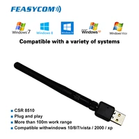 feasycom long range bluetooth usb adapter wireless bluetooth 4 0 csr chip dongle for windows 10 8 1 8 7 xp vista