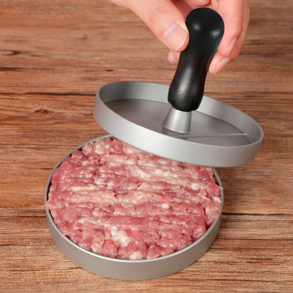 Высококачественный круглый пресс для гамбургеров из алюминиевого сплава мяса