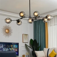 modern led chandelier glass loft dining bedroom ball nordic indoor decor kitchen fixtures luminaire led pendant lamp lighting