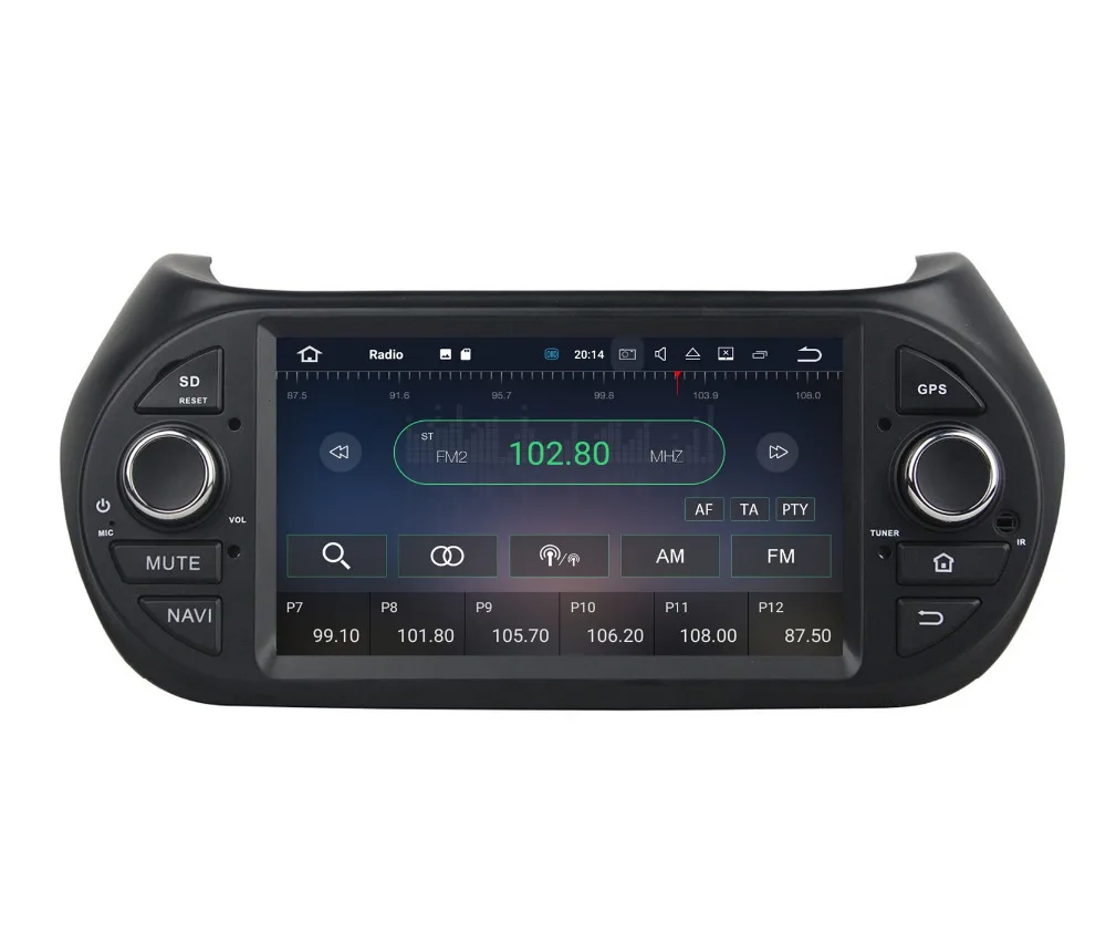 Автомобильный DVD плеер с восьмиядерным процессором 7 дюймов Android 9 0 GPS для Fiat Fiorino