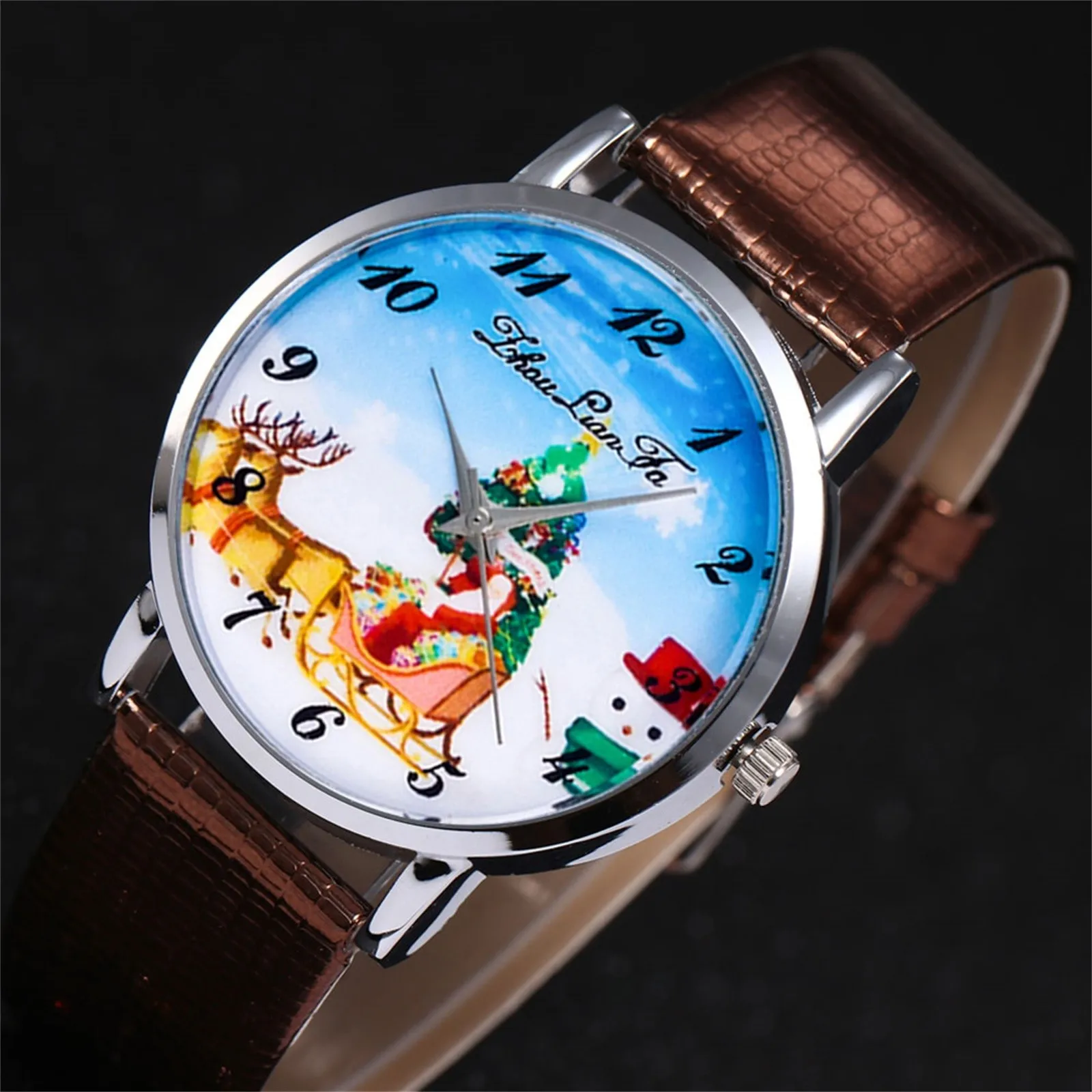 Копия S 2020 модные наручные часы для женщин повседневные кварцевые с кожаным