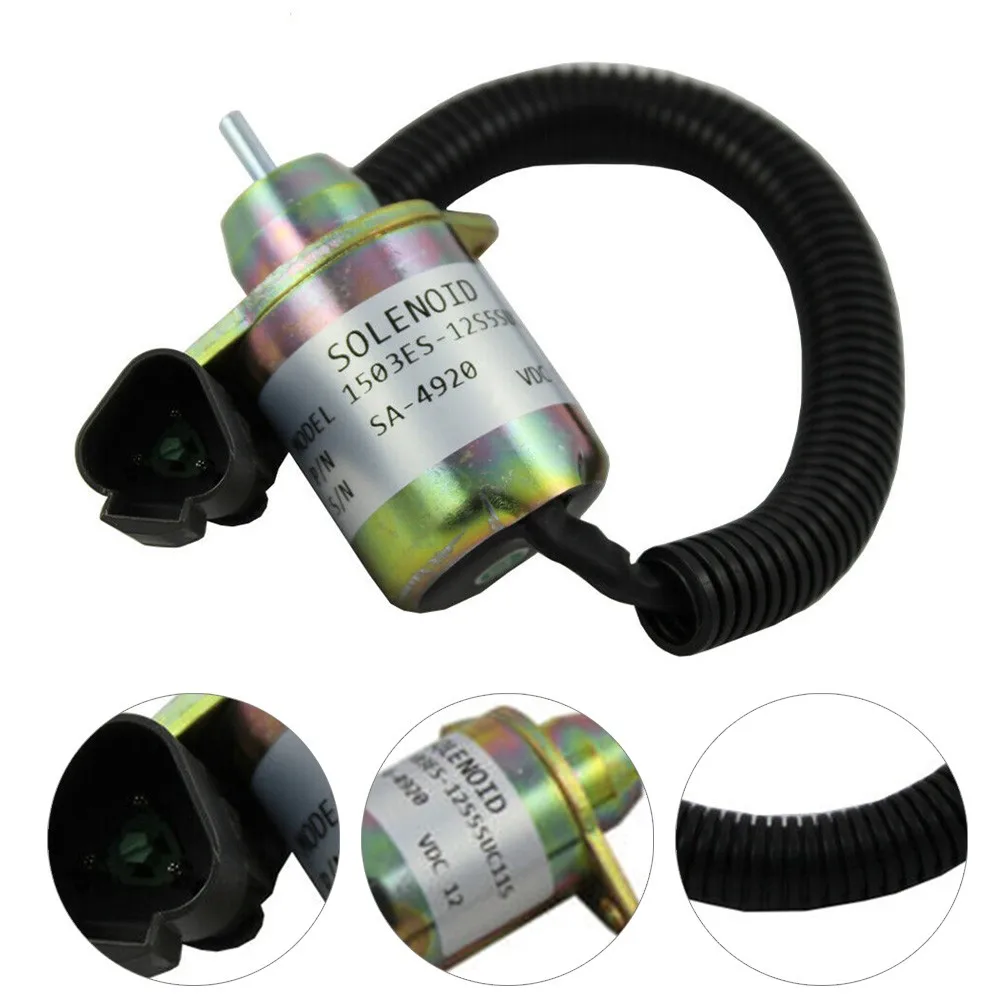 

1pc 12V Accessories Parts Boat Stop Shut Off Solenoid Valve TK 41-6383 For Yanmar Engine Thermo King Tools High Reliability