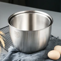 304 stainless steel mixing bowls nesting storage bowls set kitchen salad bowls cooking bowl baking accessory 2pcs
