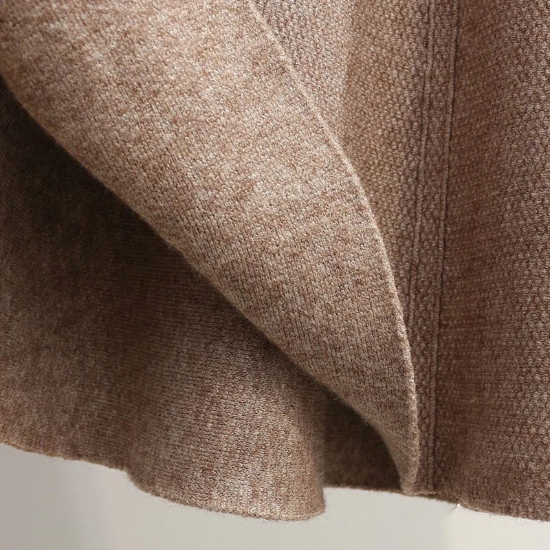 Женская трикотажная короткая юбка-трапеция с поясом на резинке | одежда