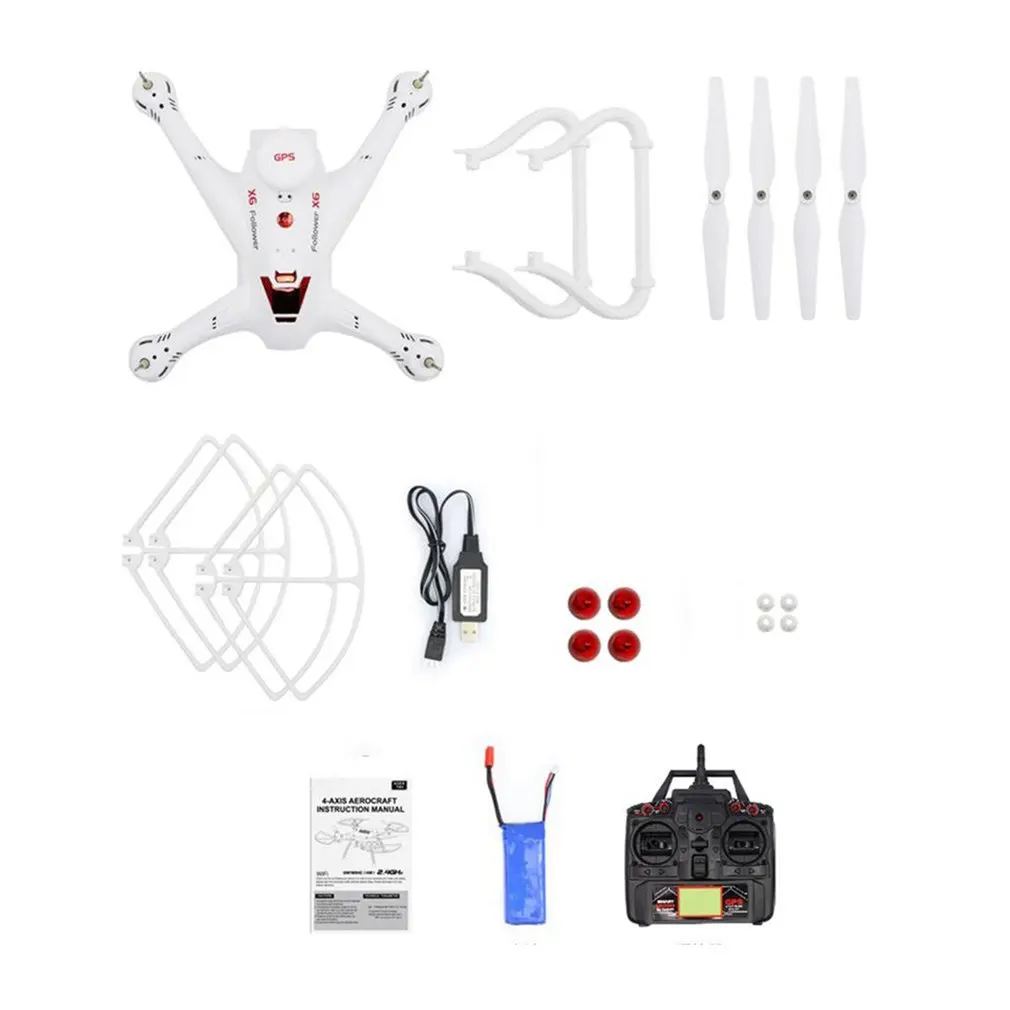 Global Drone X183 профессиональный двойной Квадрокоптер с gps и камерой 720P HD RTF FPV вертолет