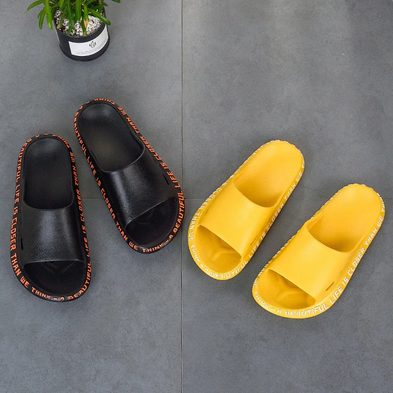 Женские модные домашние тапочки для влюбленных шлепанцы на плоской подошве