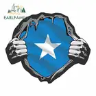 EARLFAMILY 13 см x 11,1 см для разорванных фотоэлементов для автомобиля, наклейка, мультяшный материал, водонепроницаемый, креативный Декор