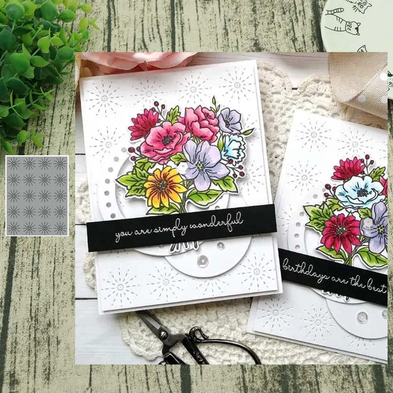 Фоновые металлические штампы Indentation штампованные формы для украшения