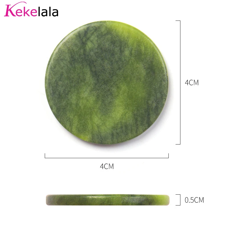 Kekelala 100pcs Eyelash Extension Glue Sticker Shim Paper Pads And Round Jade Stone Holder Set | False Eyelashes Accessories