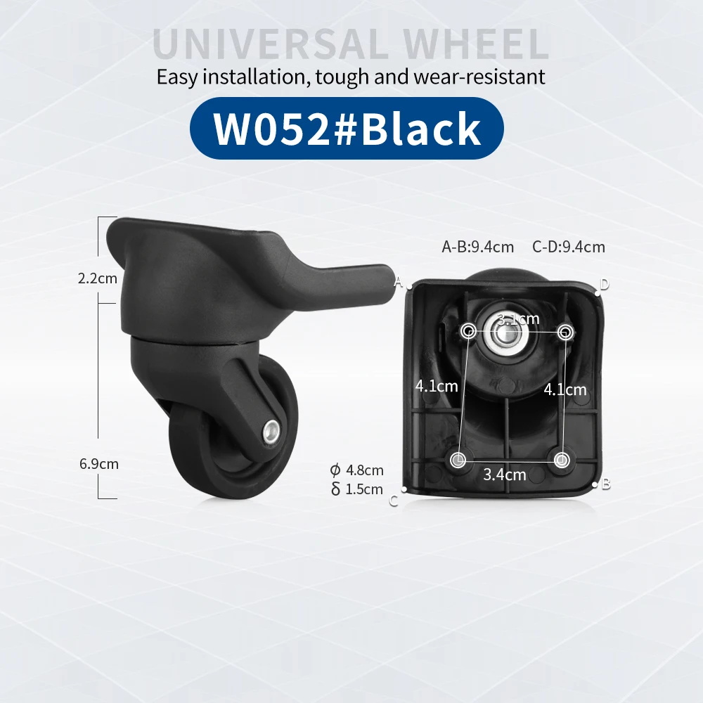 TANGYIPIN W052 Password luggage wheel trolley case universal casters replacement roller suitcase accessories non-slip wheels