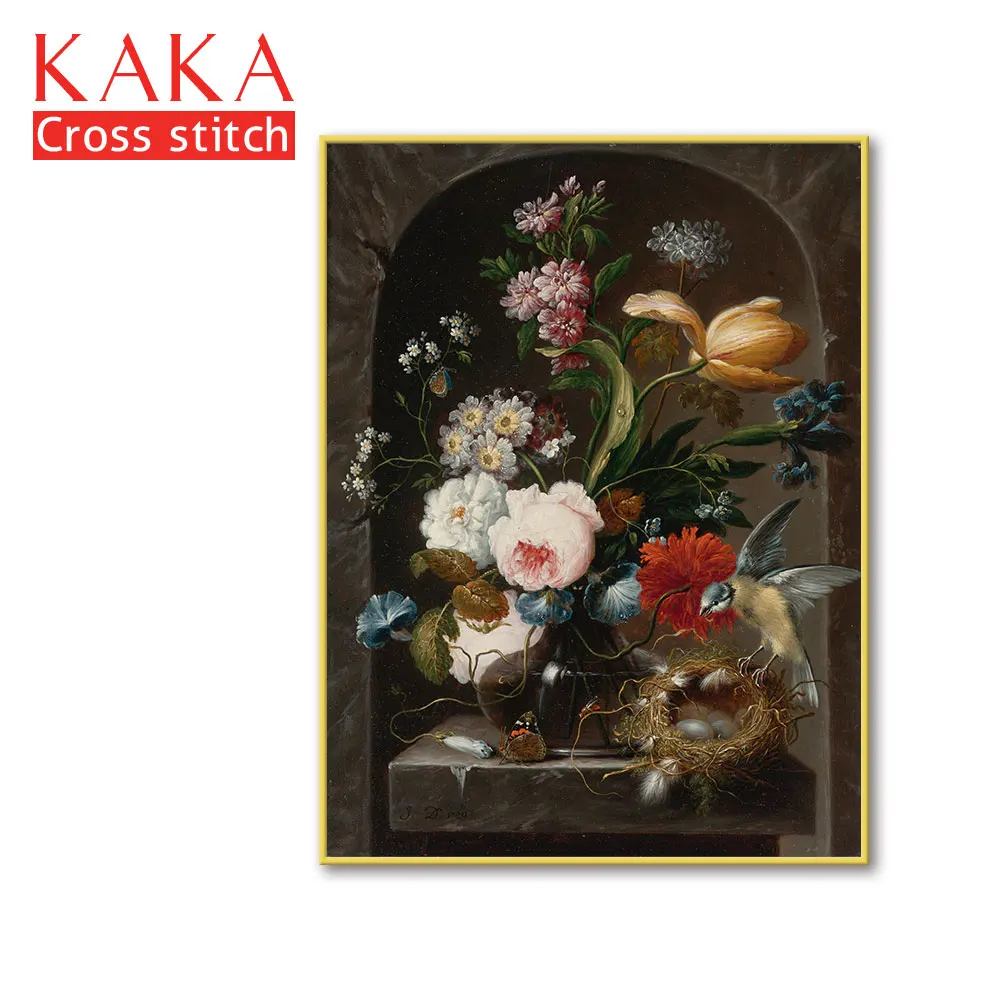 Наборы для вышивки крестиком наборы рукоделия с печатным рисунком 11ct холст