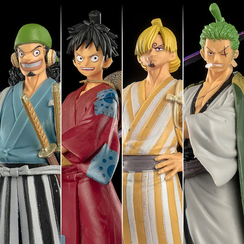 1PCE 17cm Sea Kin g, One Pie Kin g, Luff y, Sauro n, Sanji, Usthorpe cute toy doll figur e office home decoration