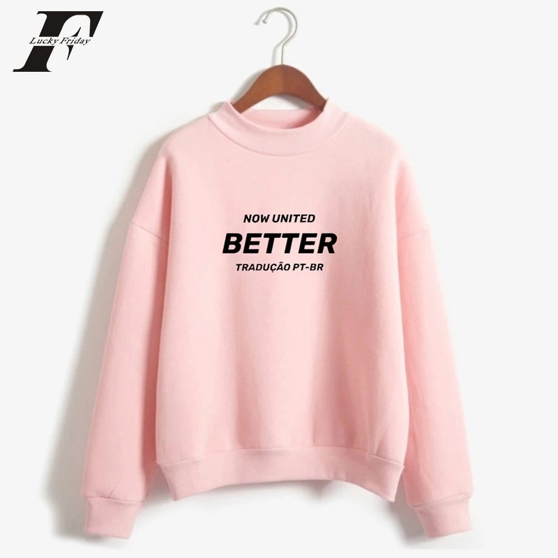 

Now United-better Album Man Tracksuit Turtleneck Sweatshirts Women Hoodie Better Lyrics Harajuku Streetwear Print Hawaii Tops