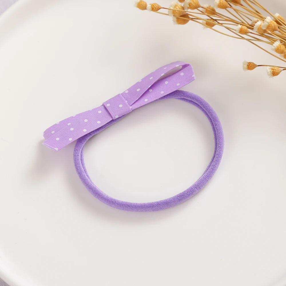 

Cute Dot Bows Baby Girls Headband Candy Color Nylon Elastic Hairband for Children Newborn Hair Bands Kids Hair Accessories 2022