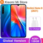 Xiaomi Redmi Note 8 (глобальная версия), 2021 дюйма, 4 Гб ОЗУ, мобильный телефон Гб ПЗУ, Восьмиядерный процессор Helio G85, задняя четырехъядерная камера 48 МП, 128 дюйма, 6,3 мАч