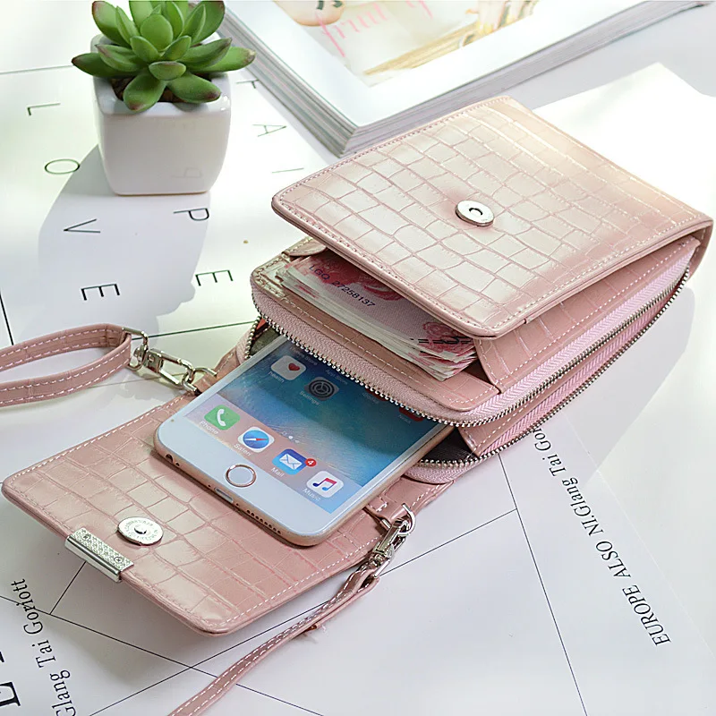 Сумка для телефона мини сумка через плечо женская высокого качества с карманом