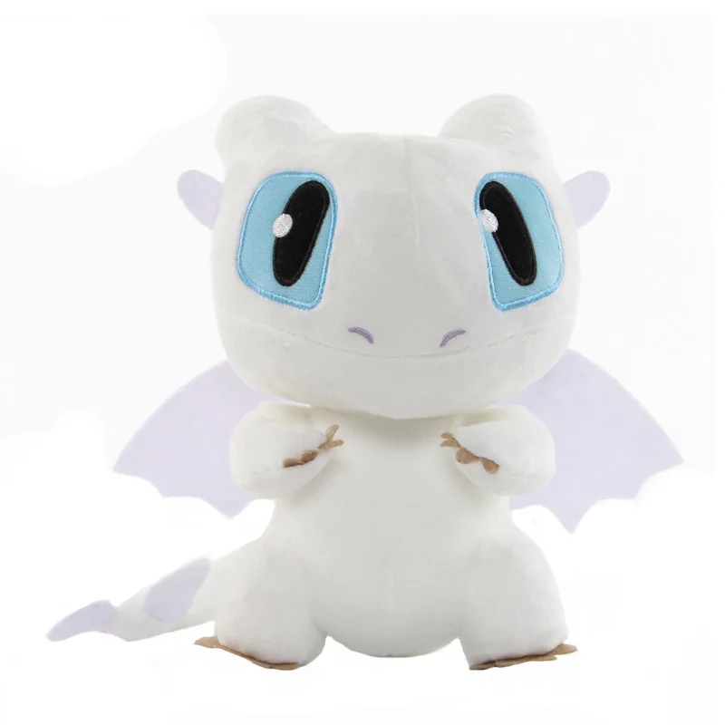 20cm white Dragon 18 см белый Беззубик Как приручить дракона 3 плюшевая игрушка Ночная фурия мягкий белый дракон чучело животное кукла игрушки светильник Fury - Цвет: 20cm white Dragon