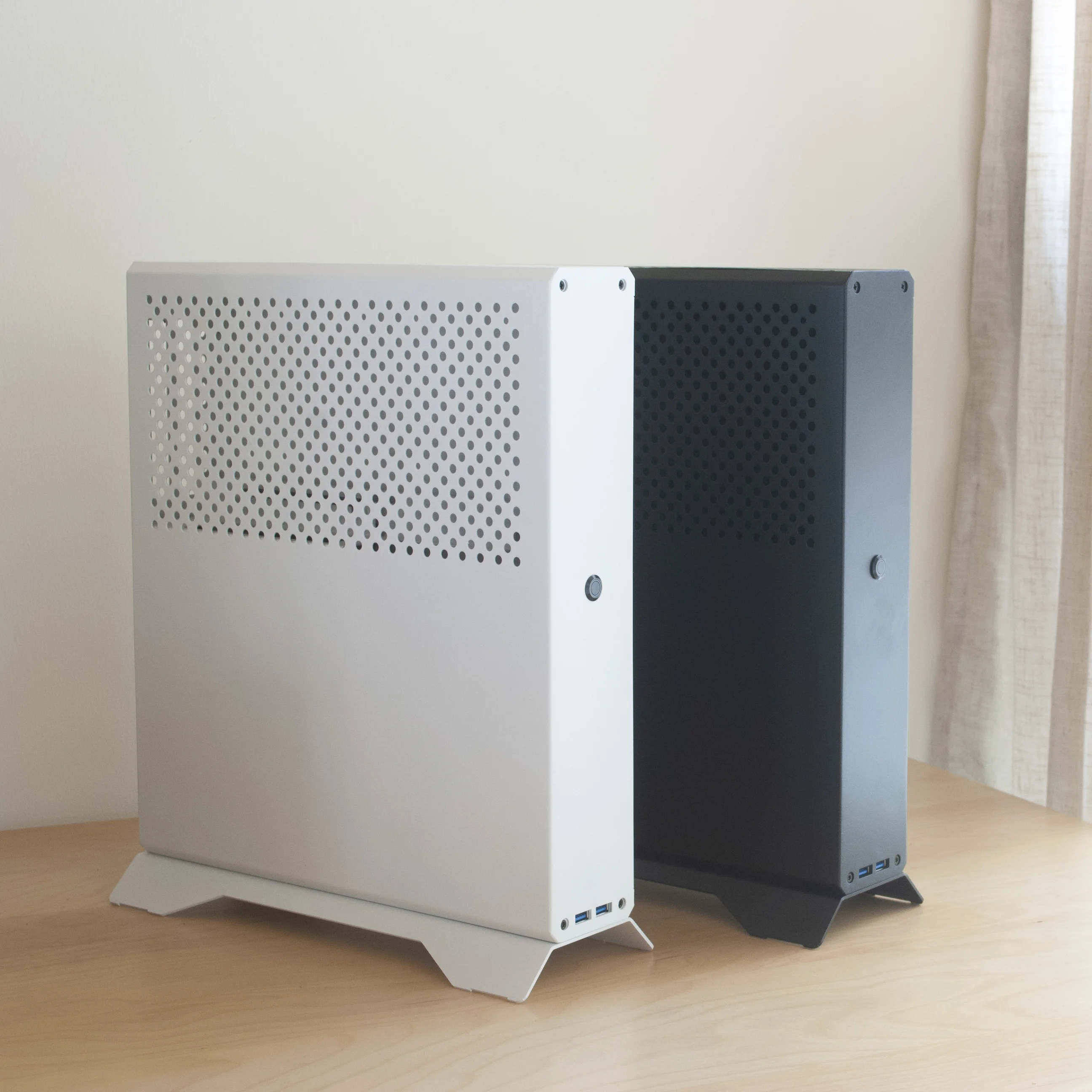 Индивидуальные HTPC башня Супер тонкий портативный мини ITX Настольный чехол s SFF