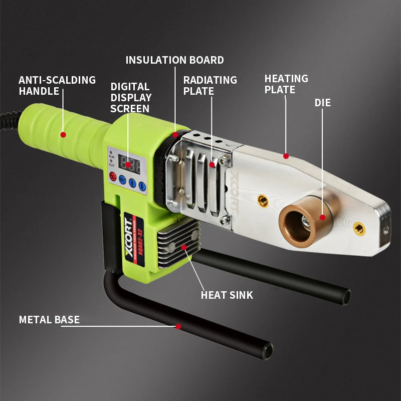 

Water pipe hot melt machine, water and electricity household plastic welded water pipe interface butt
