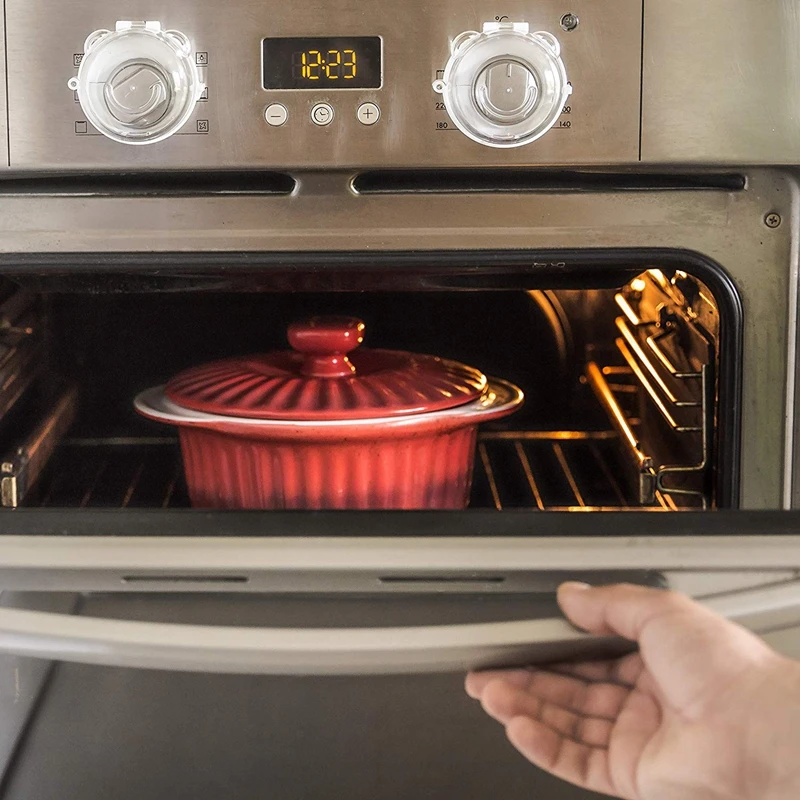 Ясная Защитная крышка для ручек 4 упаковки-Блокировка защиты от детей печей/печей