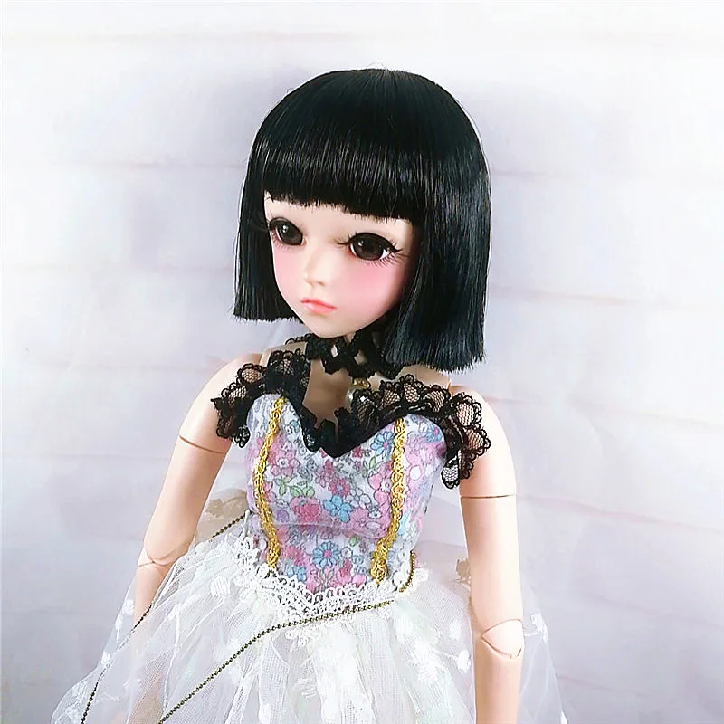 1/3 1/4 1/6 1/8 Bjd sd парик короткие волосы высокая температура провод BJD для куклы