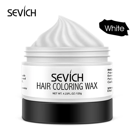 Sevich 9 цветов воск для волос сильный и удерживающий унисекс воск для волос черный цвет глина для волос временная краска для волос