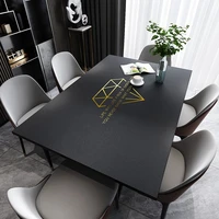 leather tablecloth waterproof table cloth heat resistant table mat office desk tablecloth customize leather table protector