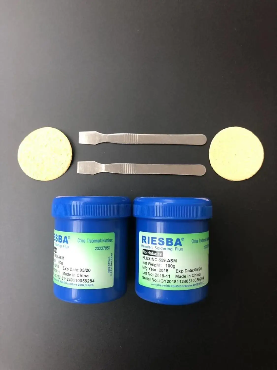 559 2 pcs Паяльная паста RIESBA Nc-559-asm, 100 г, без содержания свинца, паяльная паста, Сварочная паста, флюс 559 Nc-559, паяльник, паяльная паста - Цвет: 559 2 pcs