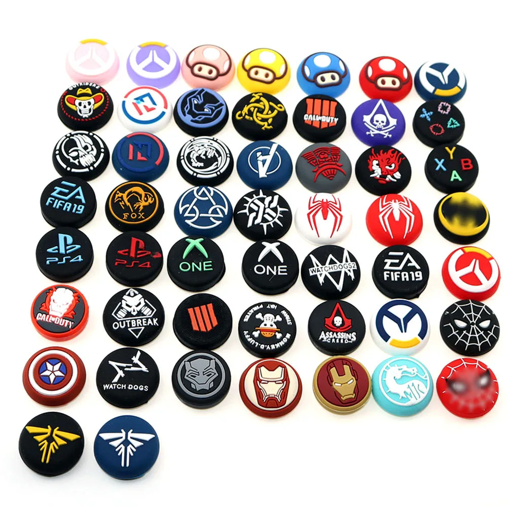 

200pcs Soft Silicone Thumb Stick Grip Cap Joystick Cover For PS5/PS4/PS3/PS2/xbox 360 ONE S X Controller Thumbstick case protect