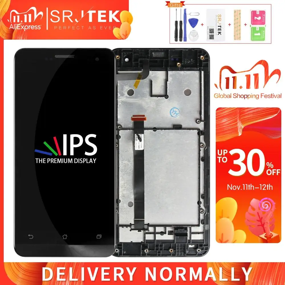 Сенсорный ЖК экран для ASUS Zenfone 5 A501CG сенсорный с дигитайзером Zenfone5 A500CG рамка T00F