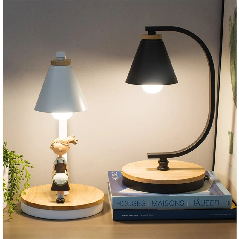 Скандинавский светодиодный настольный светильник для мальчиков и девочек