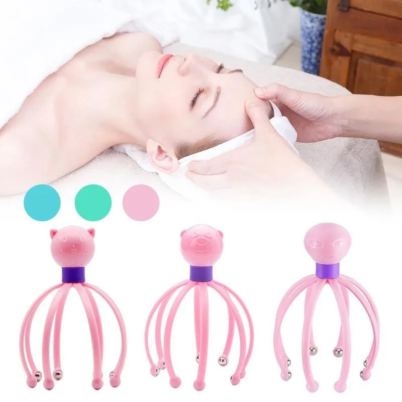 

1Pcs Octopus Scalp Stress Relax Spa Head Massager Neck Massage Healing Alloy Health Care Tool Body Head Massage Beauty Tool