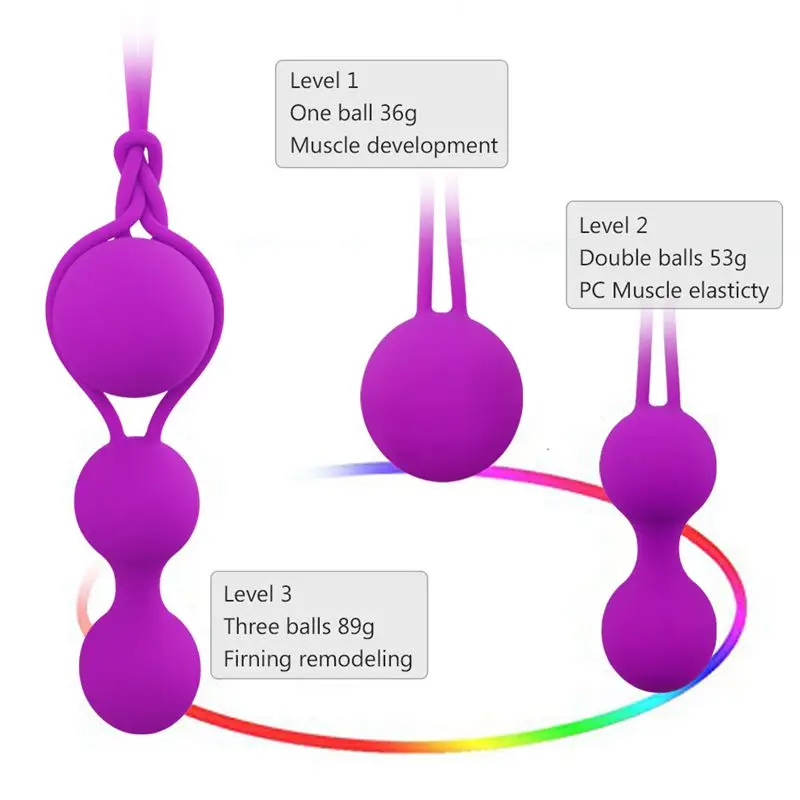 Тренажер Ben Wa для мышц влагалища шарик Кегеля интимные секс-игрушки женщин