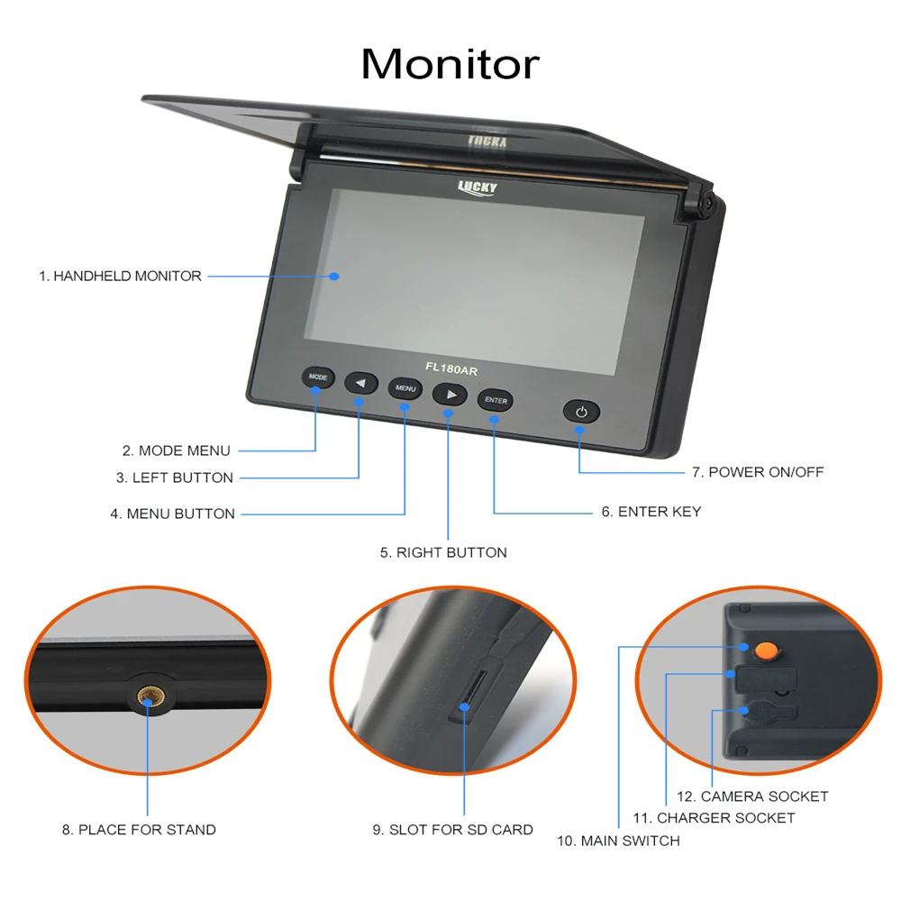 Товары для зимней рыбалки камера живой беспроводной рыболокатор наживки на 30 м