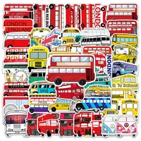 103050 pcs mixed cartoon colorful bus poster stickers fridge phone laptop luggage wall notebook car graffiti kids toys