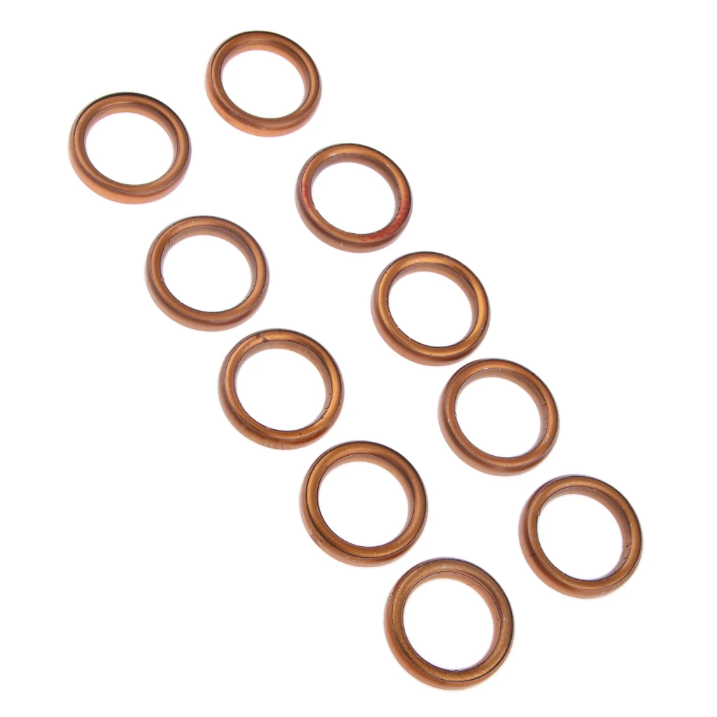 

10 x Exhaust Muffler Pipe Gasket Rings For 49 50 110 150cc Gy6 Moped Scooter ATV
