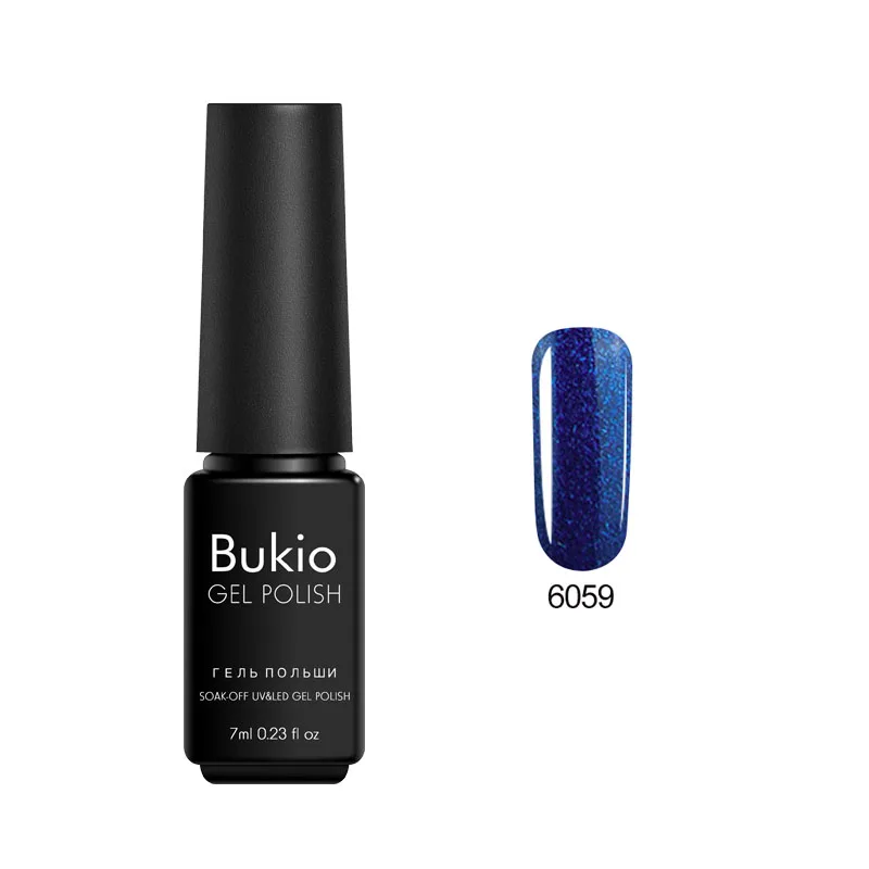 Bukio 3 в 1 гель один шаг лак для ногтей Полупостоянный Esmalte гель лак все для маникюра для дизайна ногтей 7 мл - Цвет: 6059