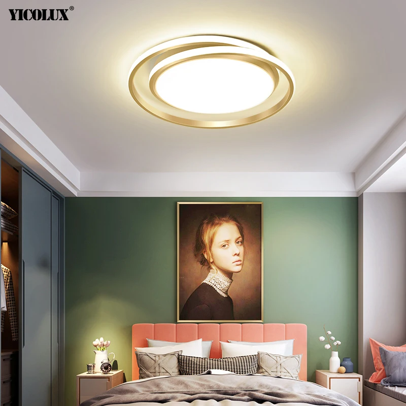 Простой Круглый Золото/Черный/Белый Новый светодиодный Современные Люстры