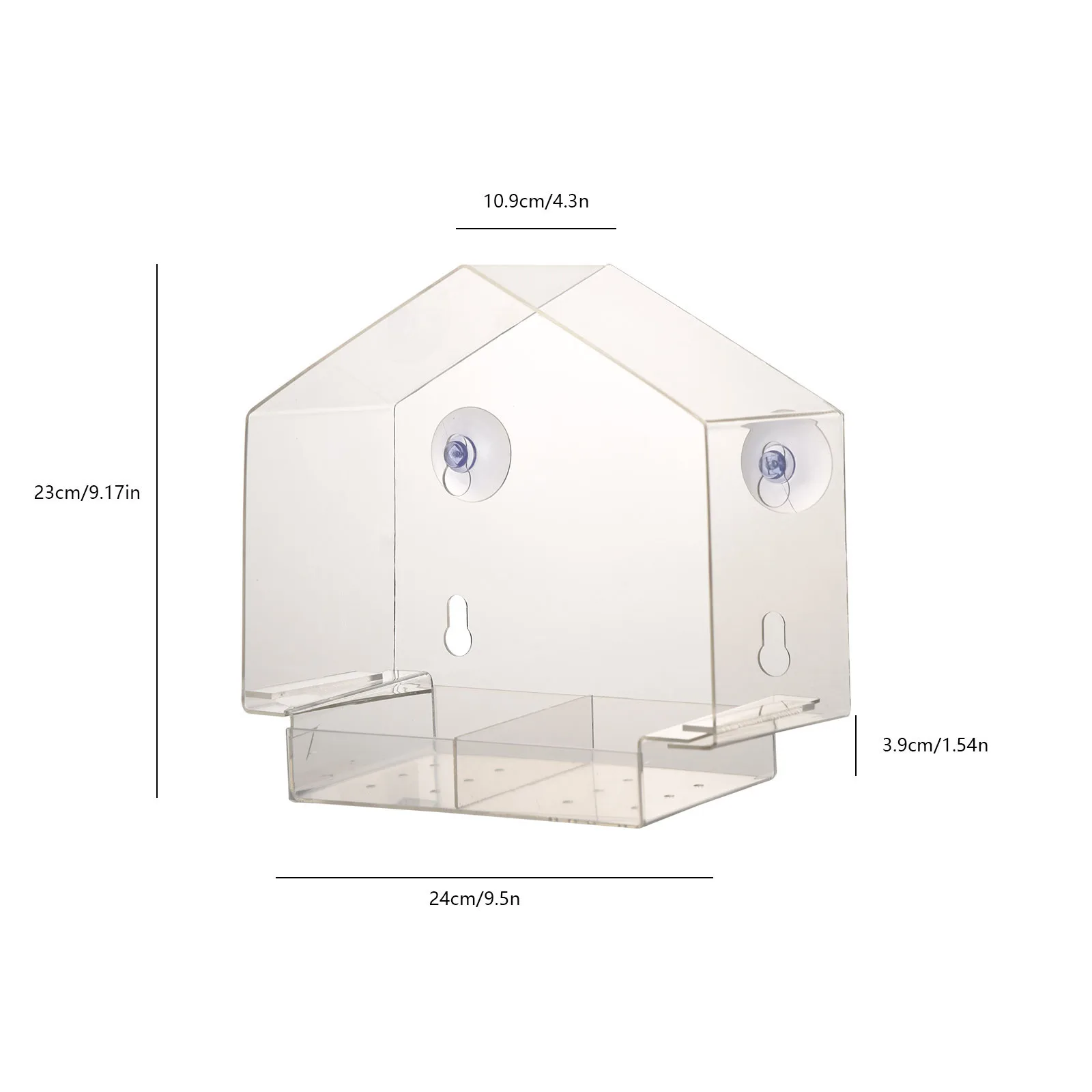 

#56 Garden Decoration Outdoor House Shape Bird Feeder Hanging Suction Feeder Family Hanging Window Bird Feeder