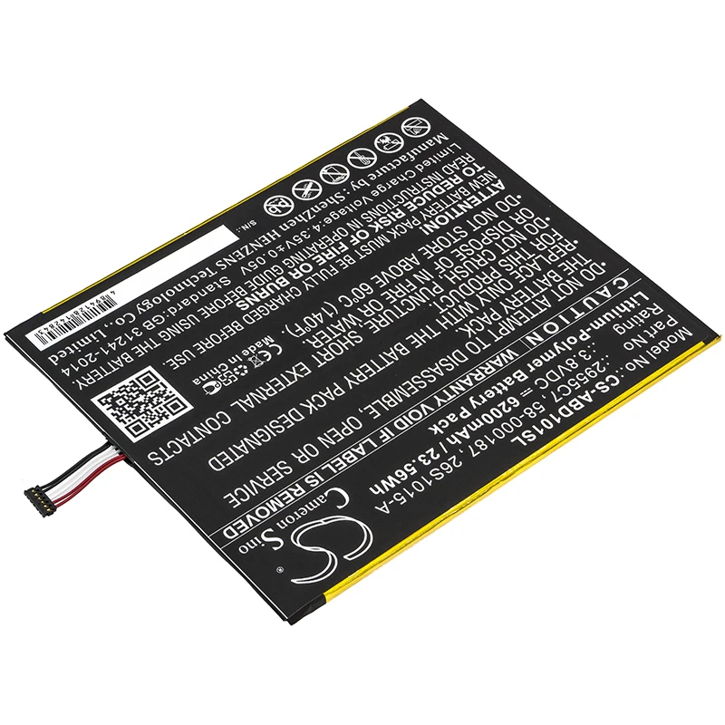 Cameron sino 6200mah аккумулятор для AMAZON Kindle Fire HD 10 1 7th SL056ZE 26S1015 A 2955C7 58 000187|Цифровые