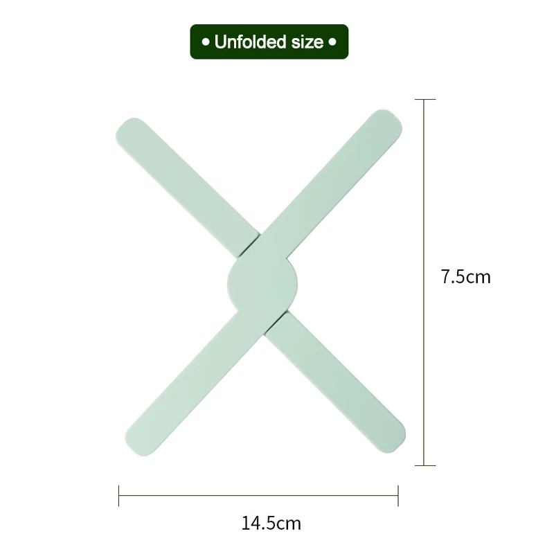 

Silicone Heat Resistant Pad Foldable Non-Slip Pot Pan Mat Table Placemat Dish Plate Cross Holder Coaster Kitchen Table Trivet