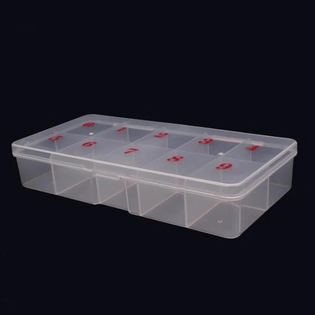Контейнер для хранения накладных ногтей 10 ячеек| |